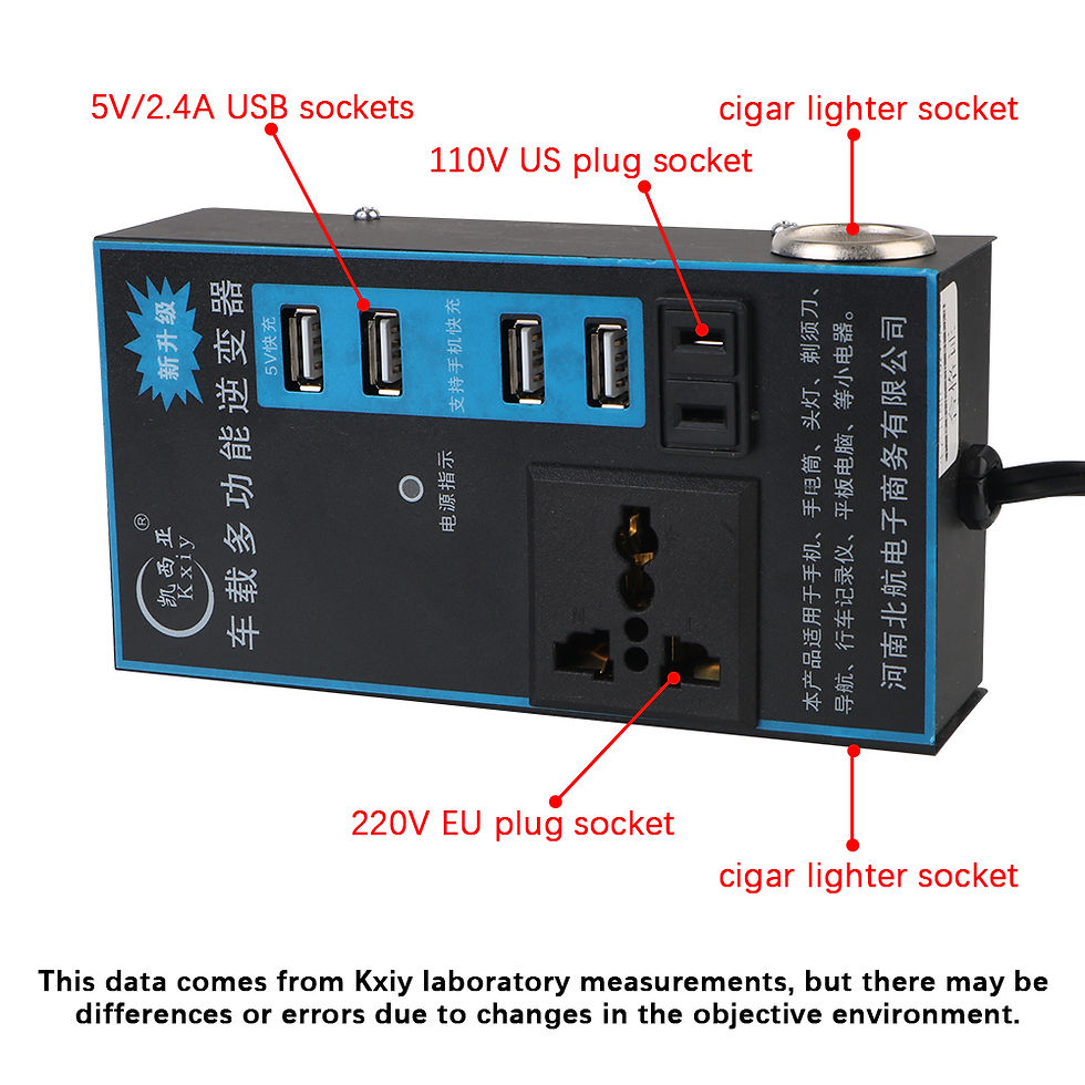 Thumbnail: USB/PD/Type-C Chargers 200W ON/OFF Switch Power Adapter DC 12V/24V to AC 110V/22