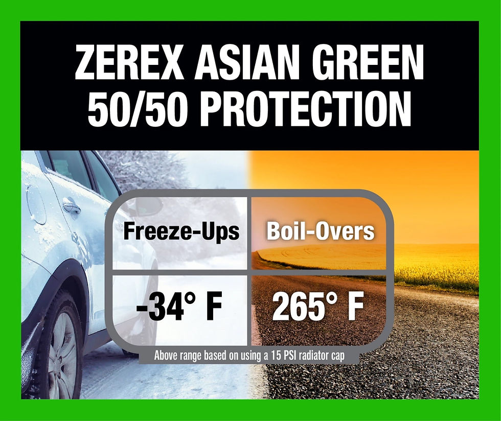Thumbnail: Zerex Asian Vehicle Green 50/50 Prediluted Antifreeze Coolant 1 GA