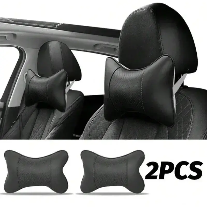 Thumbnail: Soft Breathable Mesh Car Headrest Cushion Comfort Neck Head Rest Pillow Auto Saf