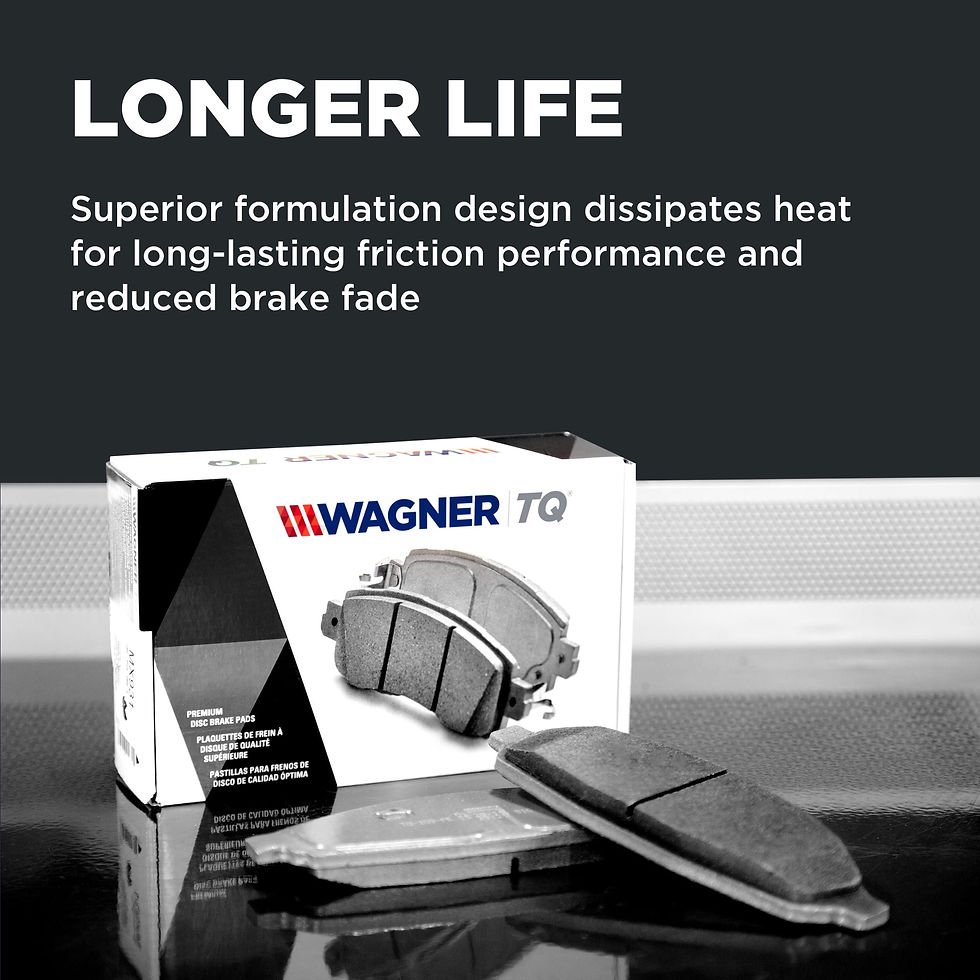 Thumbnail: Wagner ThermoQuiet MX1375 Semi-Metallic Disc Brake Pad Set Fits select: 201..