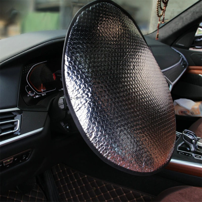 Thumbnail: Car Windshield Sunshade Aluminum Foil Anti-uv Sun Protection Foldable Sunscreen