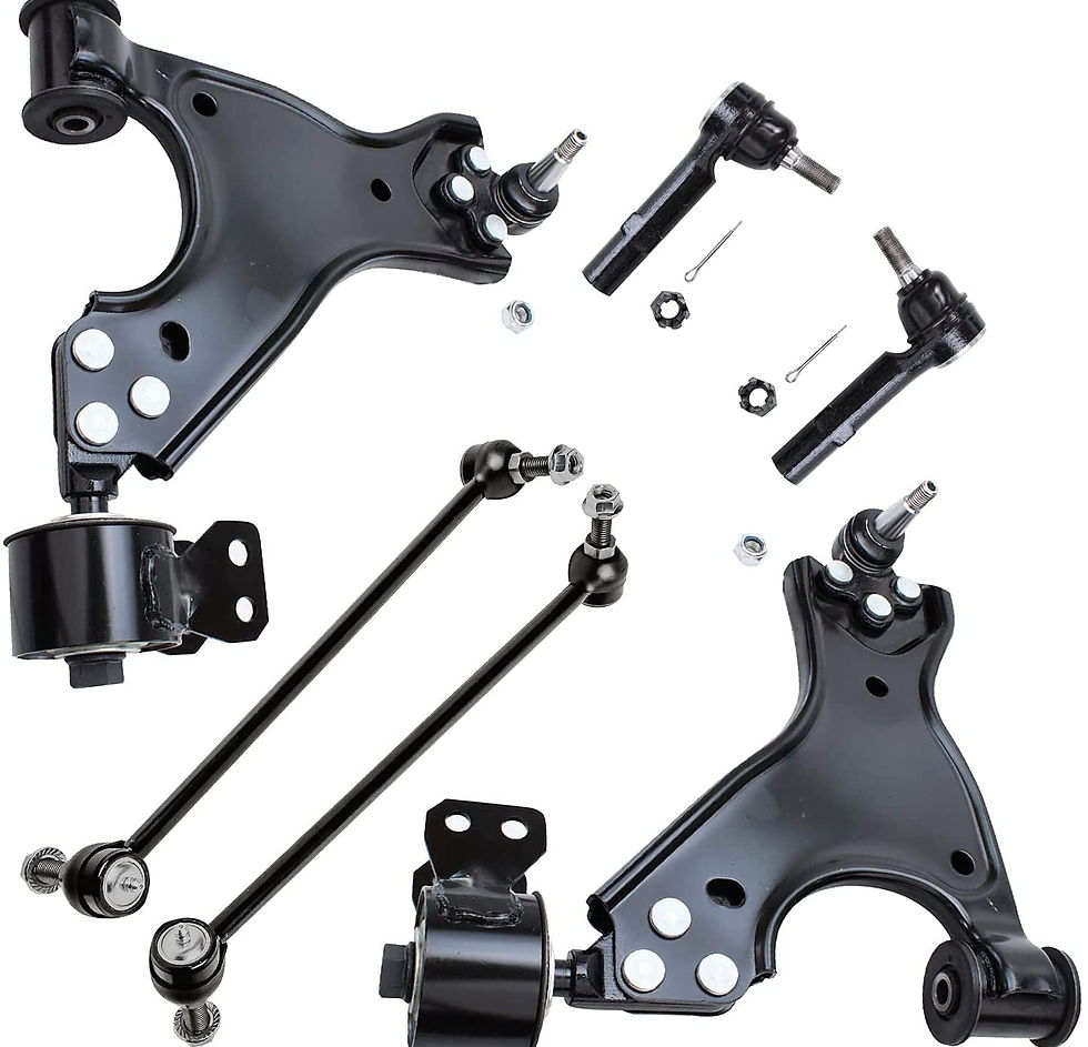 Detroit Axle - Front 6pc Suspension Kit for 2008-2017 Buick Enclave Chevy T..