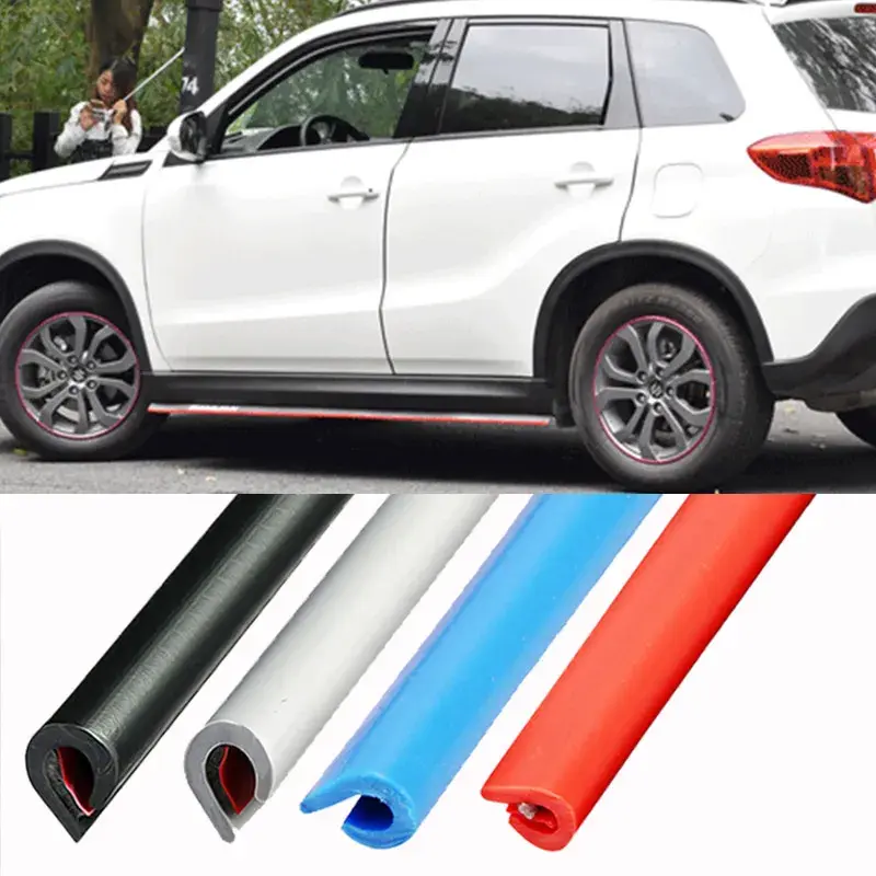 5m/10m Car Door Seal Strips Sticker Rubber Car Door Trunk Lip Edge Seal