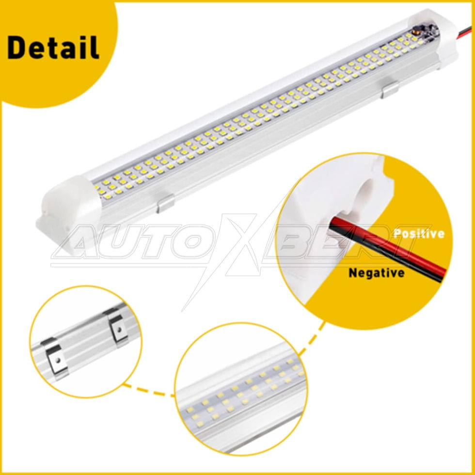 Thumbnail: AUTOXBERT 12V LED Lights Bar 108 LED 6000K RV Interior Light Strip for Van ..