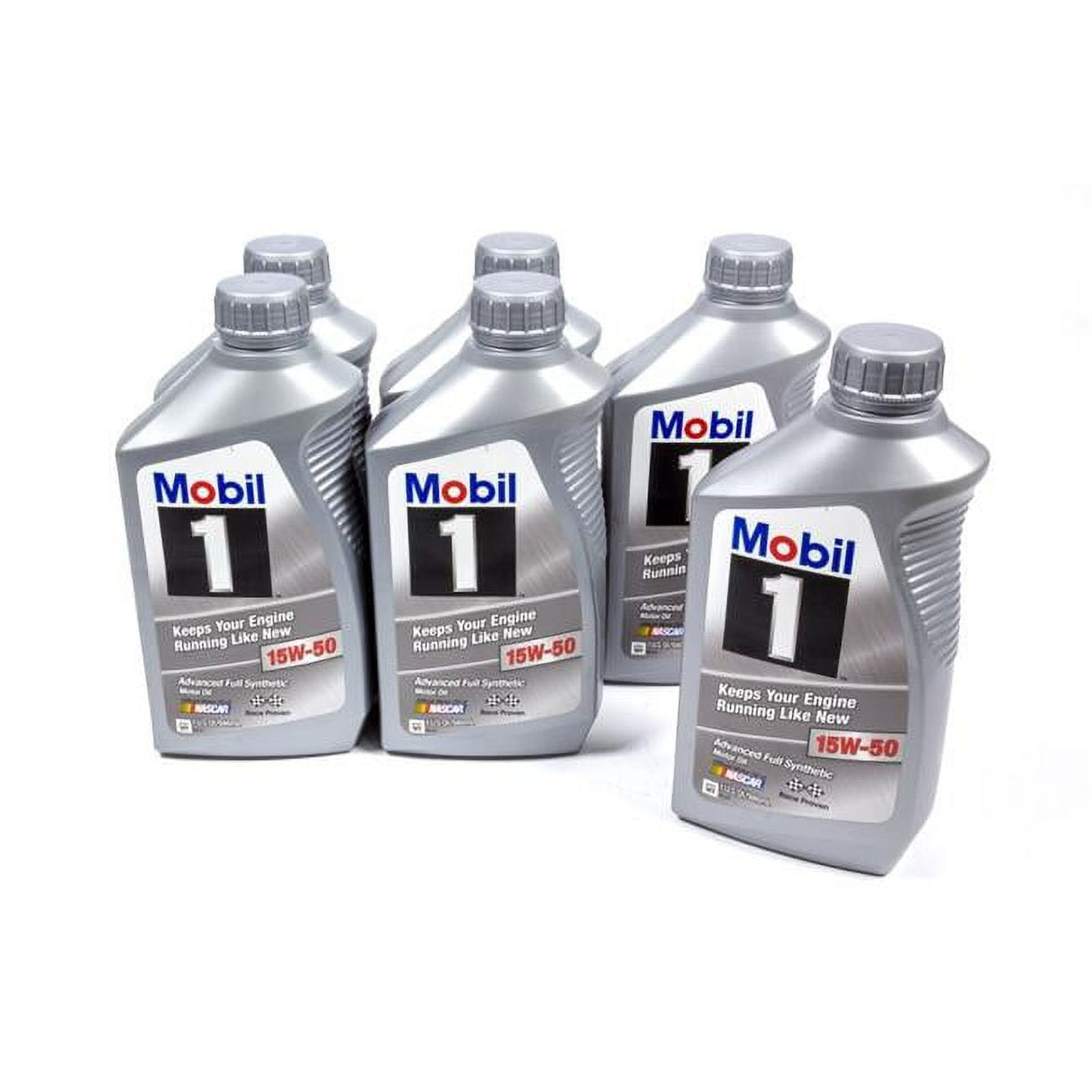 Mobil 1 122377 Full Synthetic Engine Oil 15W50 1 Quart Bottles Set of 6