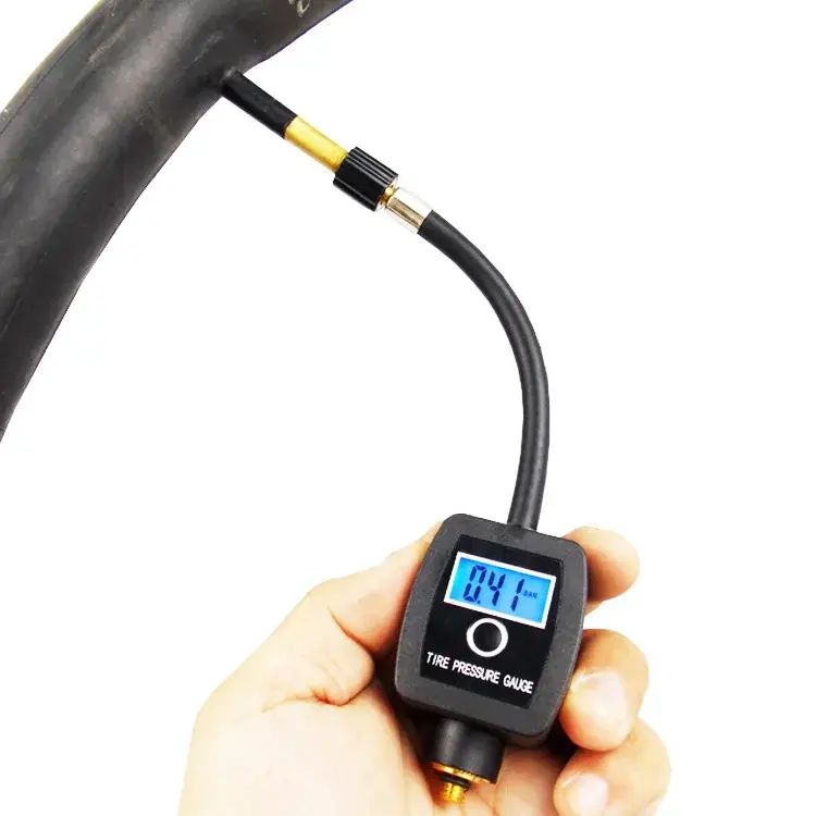 Thumbnail: LCD Digital Tire Pressure Gauge 0-150PSI Car Tyre Air Pressure For Motorcycle Ca