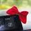 Thumbnail: Cute Fashion Red Bow Car Ornaments Light Luxury Style Suede Fabric Car Interior