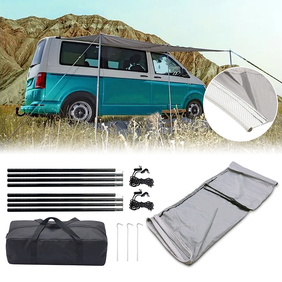 Thumbnail: Camping Awning Canopy Sun Sail For Caravan Motorhome Camper With Piping Attachme
