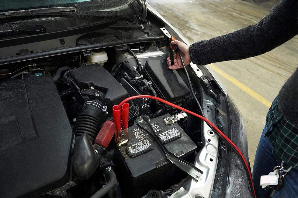 Thumbnail: DieHard 12 ft. 10 Ga. Booster Cable Clamps