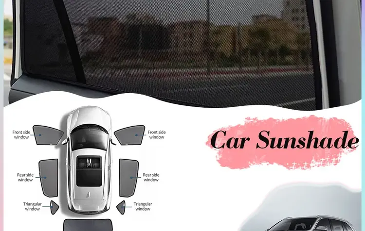 For Geely Xingyue L KX11 2021 2022 2023 2024 Car Magnetic Sunshades Rear Windows