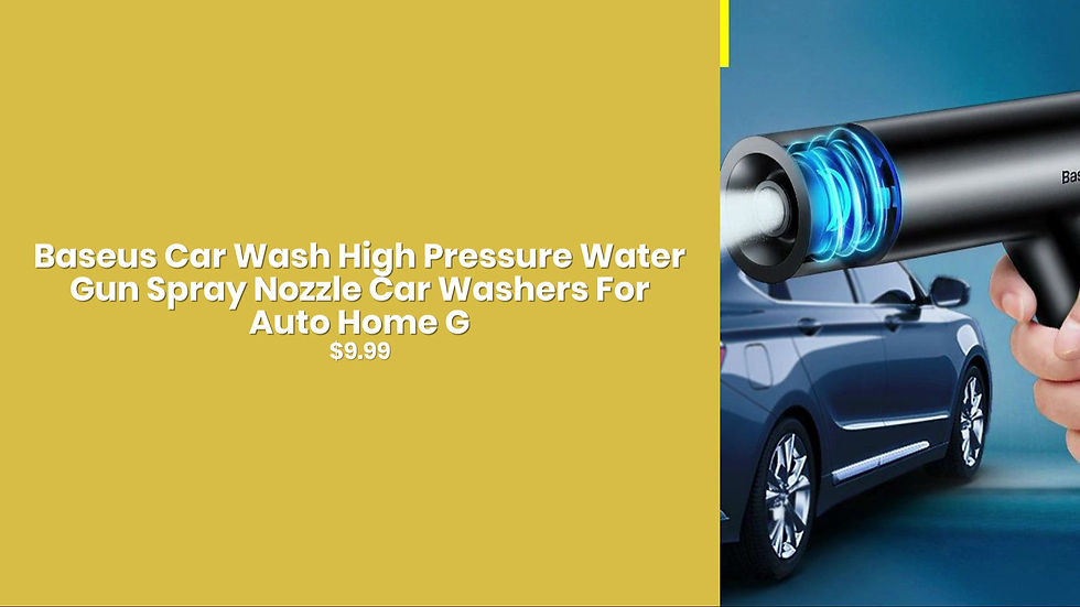 Thumbnail: Baseus Car Wash High Pressure Water Gun Spray Nozzle Car Washers For Auto Home G