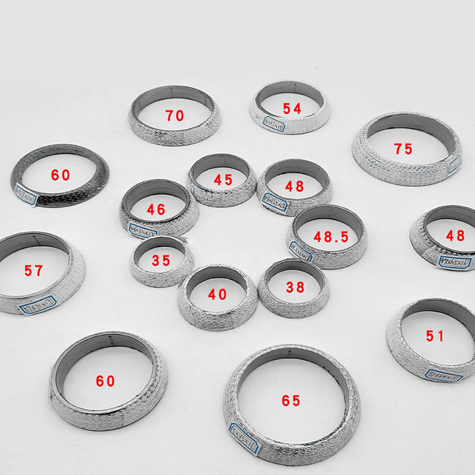 Thumbnail: 1pcs Car Muffler Exhaust Pipe Gasket Seal Ring 35mm-75mm Dia Exhaust Tail Pipe F