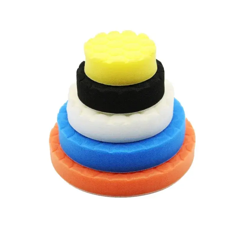 Thumbnail: 5 Pack 3/4/5/6/7 Inch Compound Buffing Polishing Pads Cutting Sponge Pads Kit fo