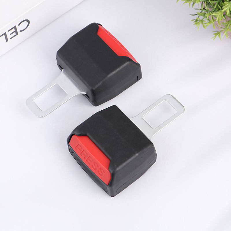 Thumbnail: "Extended Seat Belt Safety Buckle, Car Belt Clip Extension 2pc, Thick Plug Inser