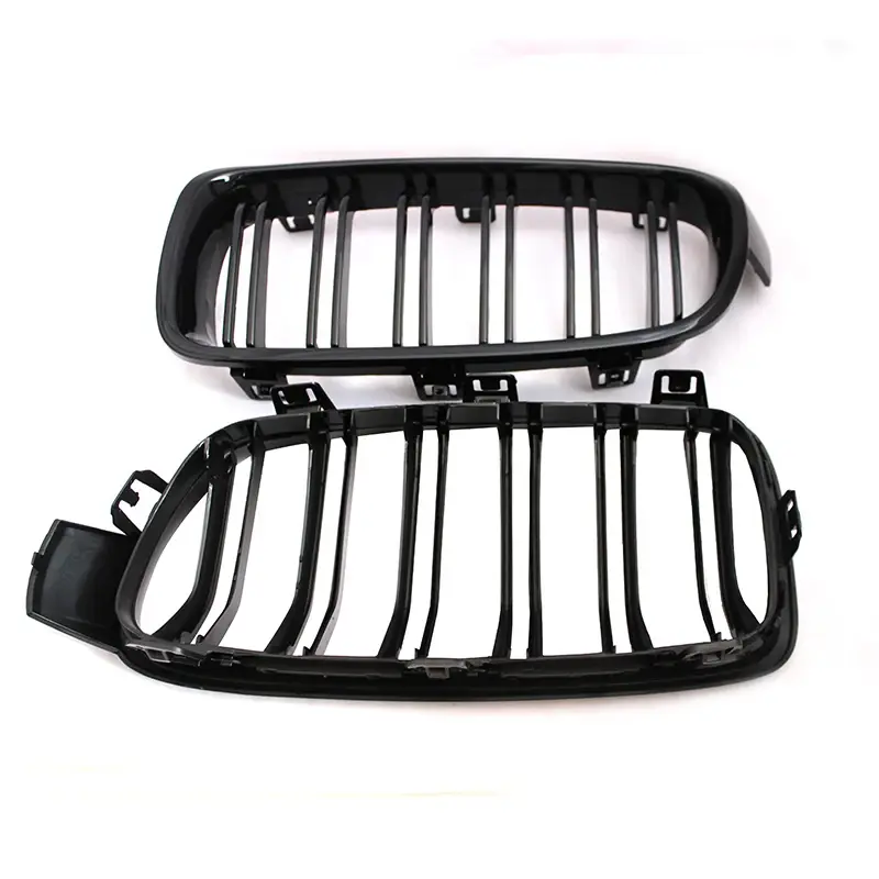 Thumbnail: 1Pair Gloss Black Front Grille/Grilles Kidney For BMW 3-Series F30 F31 F35 2012-