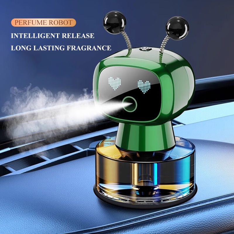 Car Air Freshener AI Smart Robot Rechargeable Fragrance Auto Diffuser Air Freshe