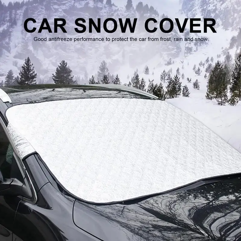 Thumbnail: 1Pc Universal Car Front Windshield Cover Auto Sunshade Snow Ice Protection Cover
