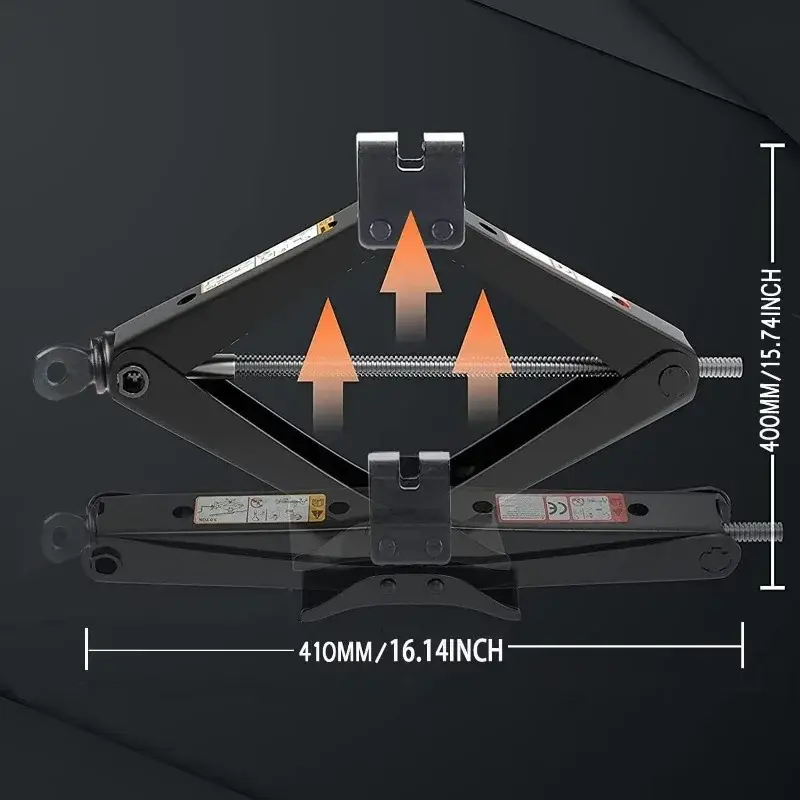 Thumbnail: Car Jack 0.8T/1T/2T Portable Labor-saving Hand-cranked Car Scissor Jack Car Repa