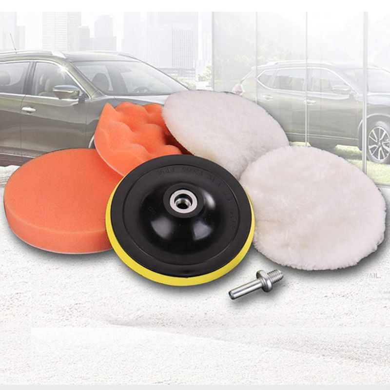 Thumbnail: 3/4/5 Inch Car Polisher Pads Kit Wool Buffing Waxing Clean Polish Reusable Buffe