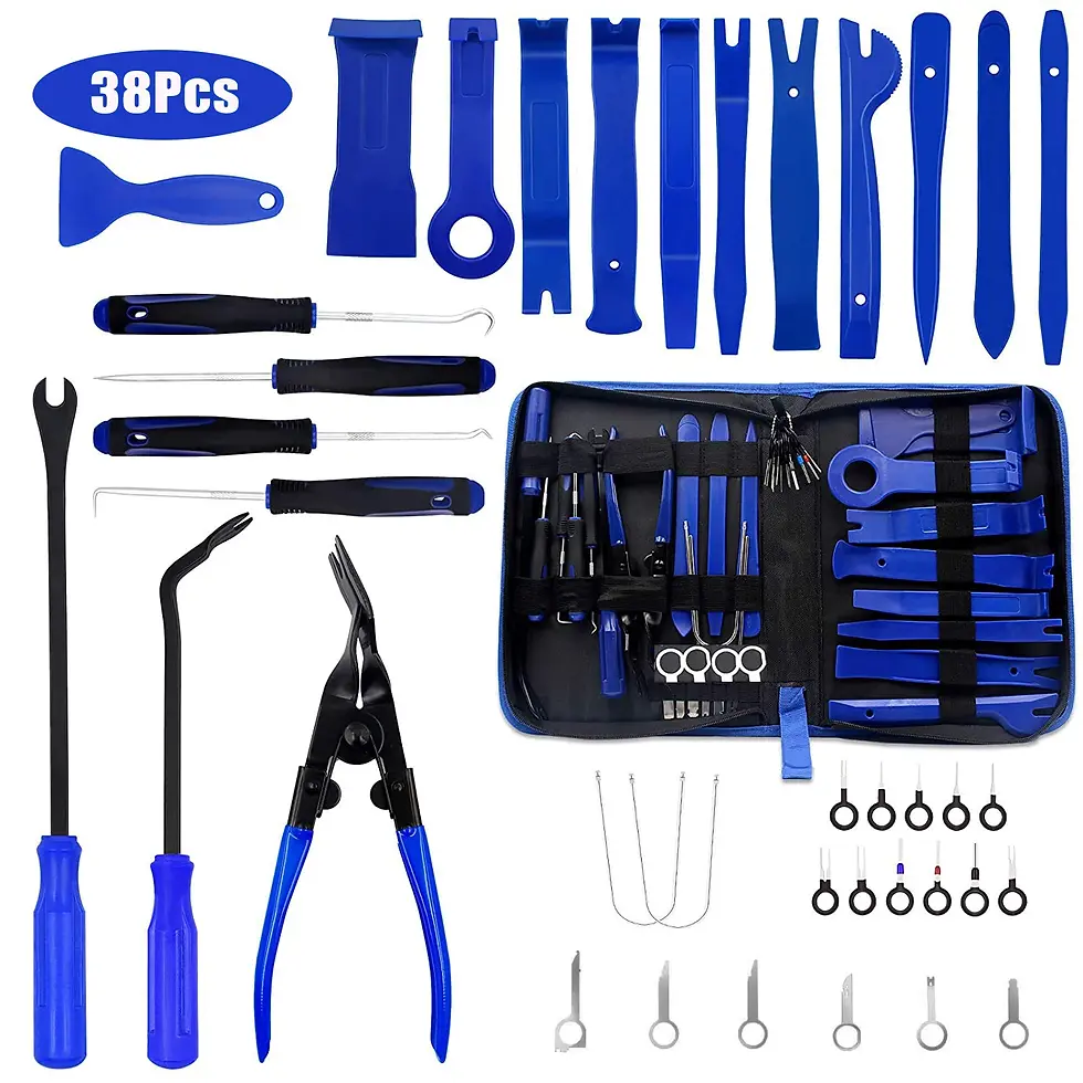Thumbnail: 38pcs Hand Tool Set Pry Disassembly Tool Interior Door Clip Panel Trim Dashboard