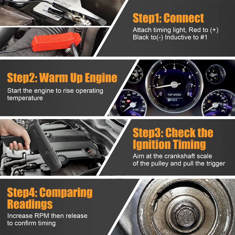 Thumbnail: 12V Car Ignition Timing Light Inductive Petrol Engine Diagnostic Repair Tool Tim