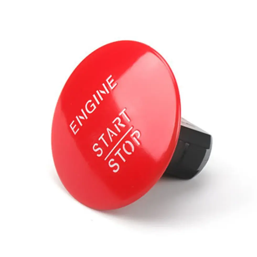 Thumbnail: Car Engine Start Stop Push Button Switch One-click Start Keyless Replace For Mer
