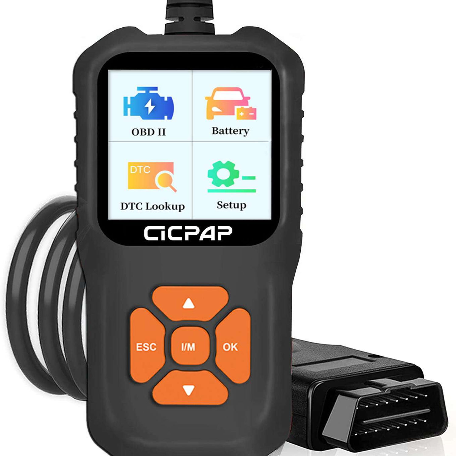 CICPAP Car OBD2 Scanner Code Reader, Engine Fault Car Diagnostic Tool for Q..