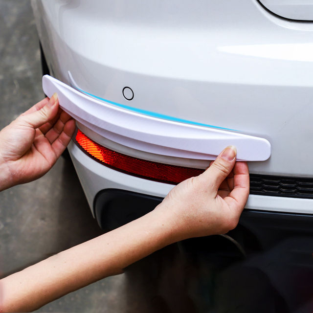 2Pc Universal Anti-Collision Protector Rubber Auto Front And Rear Corner Bumper
