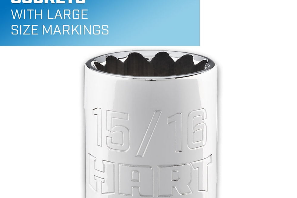 Thumbnail: HART 90-Piece 3/8-inch Mechanics Tool Set, Chrome Finish