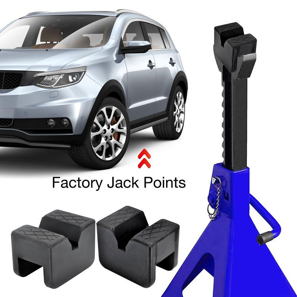 Thumbnail: Universal Car Jack Adapter Slotted Frame Lift Rubber Pad Heavy Jack Support Blac