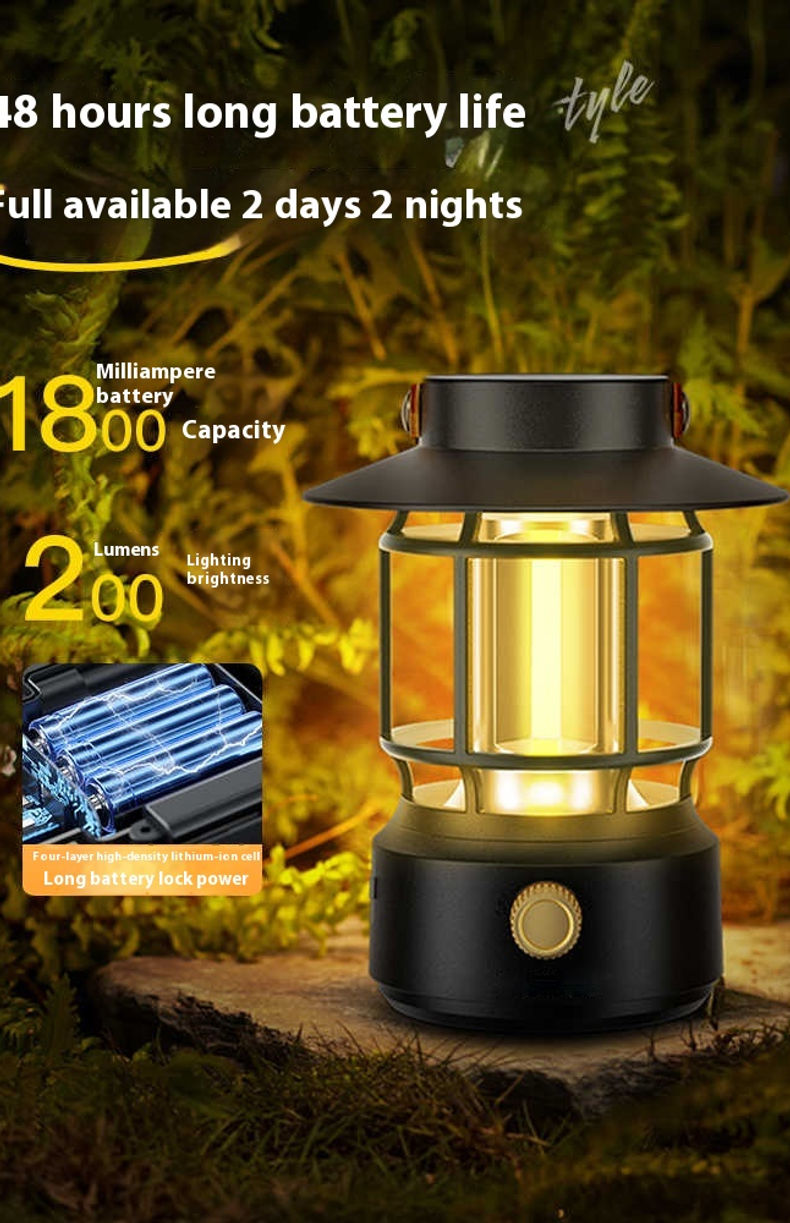 Thumbnail: lohascamping LED Camping Lamp Retro Hanging Lamp Portable Stepless Dimming Campi