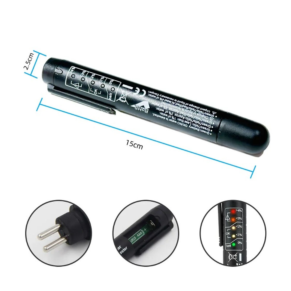 Thumbnail: 1PC Brake Fluid Test Pen High Precision Portable Brake Oil Tester LED Indicator