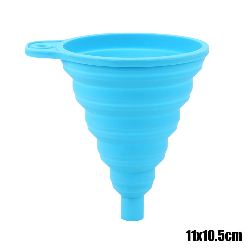 Thumbnail: Car Engine Funnel Universal Silicone Liquid Funnel Washer Fluid Change Foldable