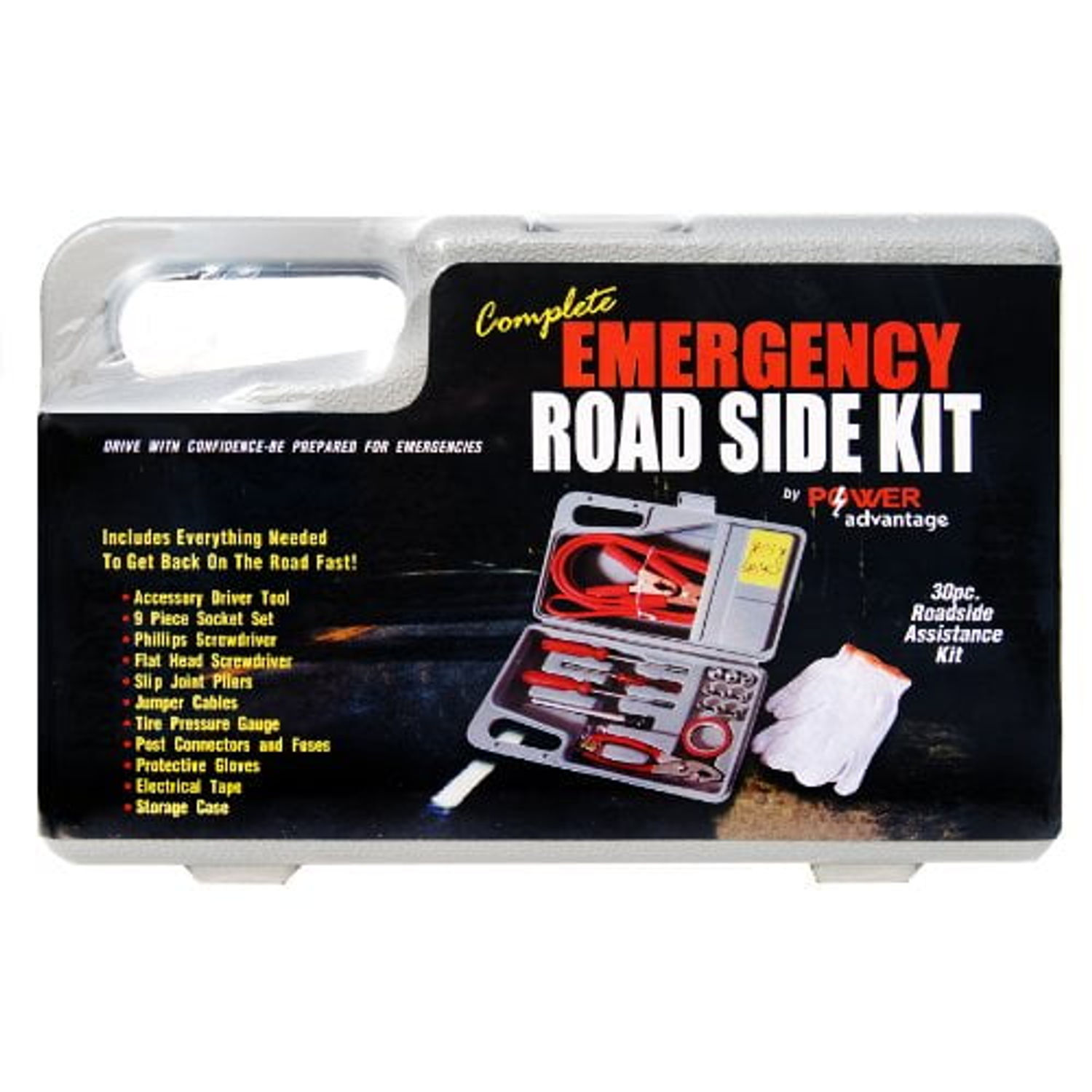 Emergency Road Side Kit (30pc) Prop 65