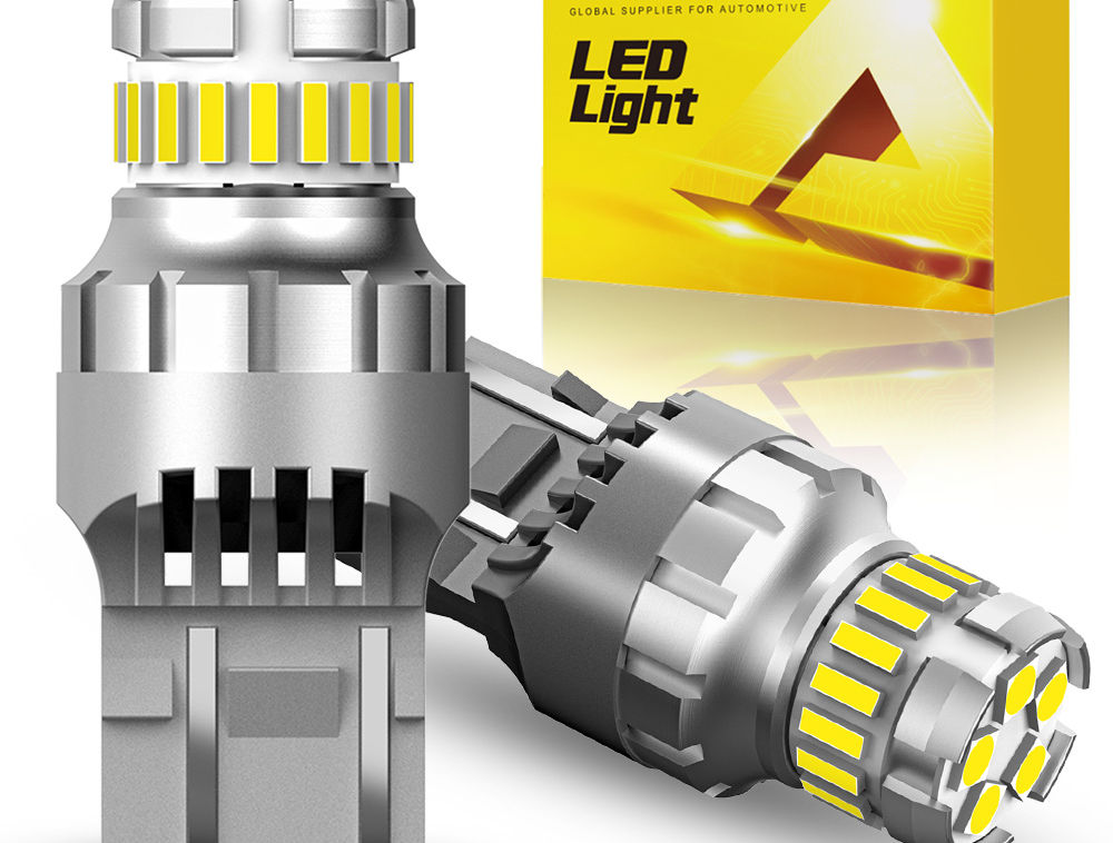 AUXITO 2Pcs T20 LED W21/5W 7443 7440 W21W LED Bulb 6500K White For Lada Opel Car