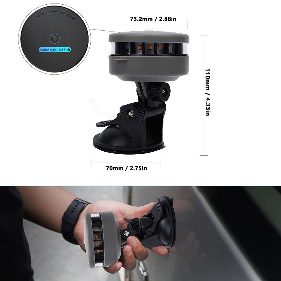 Thumbnail: Boat Navigation Light 55LM 2NM Visibility Warm White IP67 Battery Powered LED An