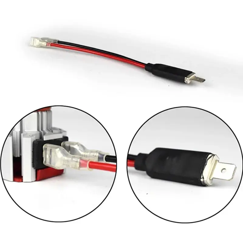 Thumbnail: 2Pcs H1 LED 2 in 1 Conversion Cable No Connection Car Modification Headlight Sim