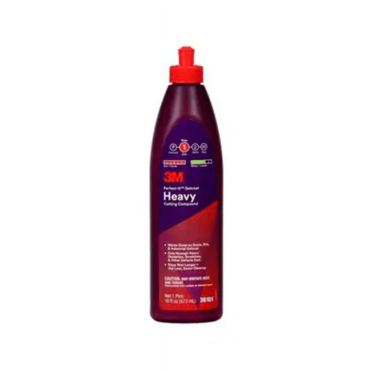 3M Perfect-It Gelcoat Heavy Cutting Compound, 1 Pint, Works on Boats and RV..