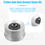 Thumbnail: Unique Bargains 4pcs 2.44" Trailer Axle Dust Cap Cup Grease Cover with 4pcs..