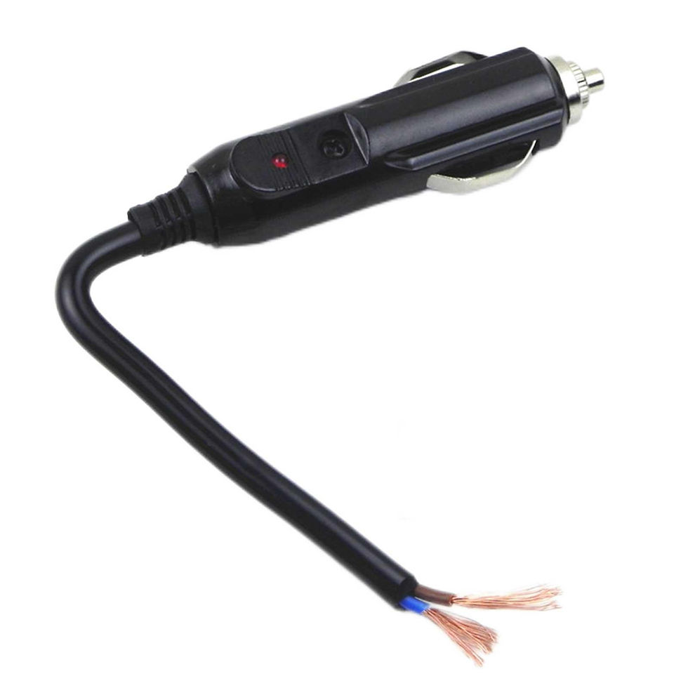 Thumbnail: 12V 24V Auto 20A Male Car Cigarette Lighter LED Socket Plug Connector Adapter Ca