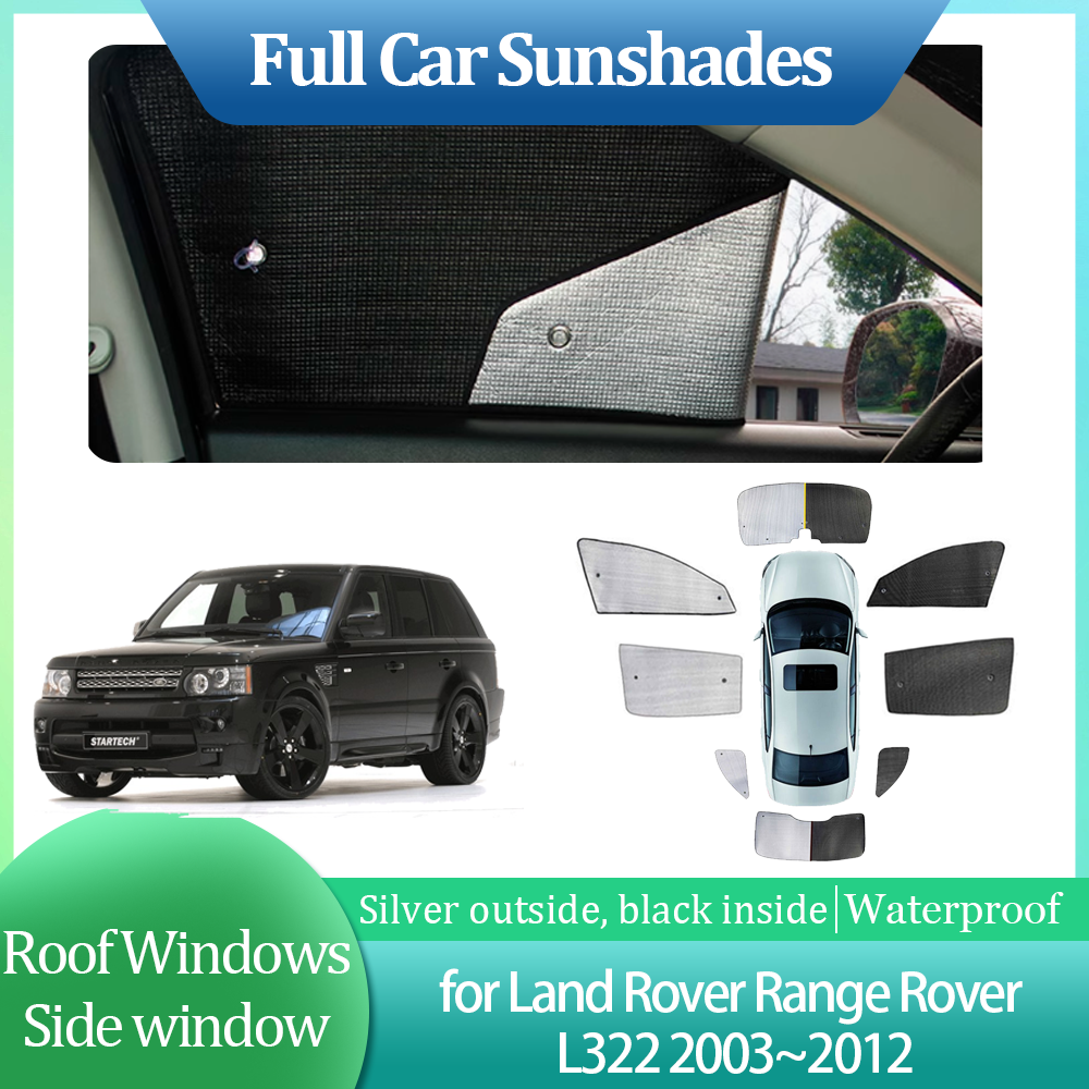 Full Car Sunshades for Land Rover Range Rover L322 2003~2012 Roof Windows Sun Vi