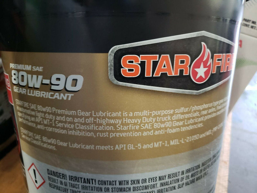 Thumbnail: StarFire Premium 80W-90 Gear Oil Lubricant 5 Gallon Pail