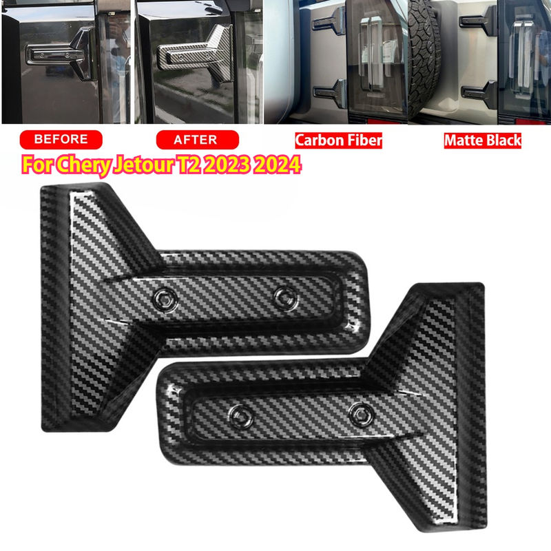 2Pcs/set Car Tailgate Hinge Decorative Cover For Chery Jetour T2 2023 2024 ABS B