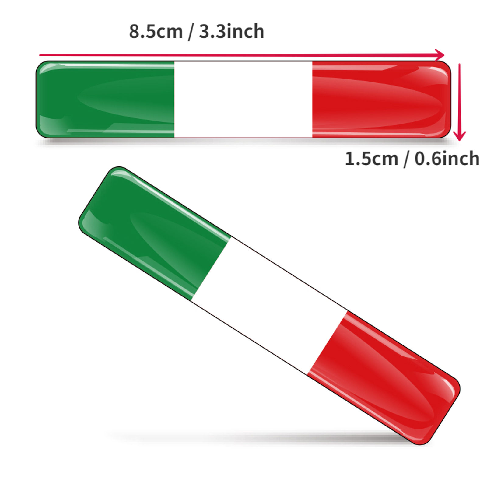 Tricolor Car Rearview Mirror Decoration Garland Sticker For Alfa Romeo Giulia St