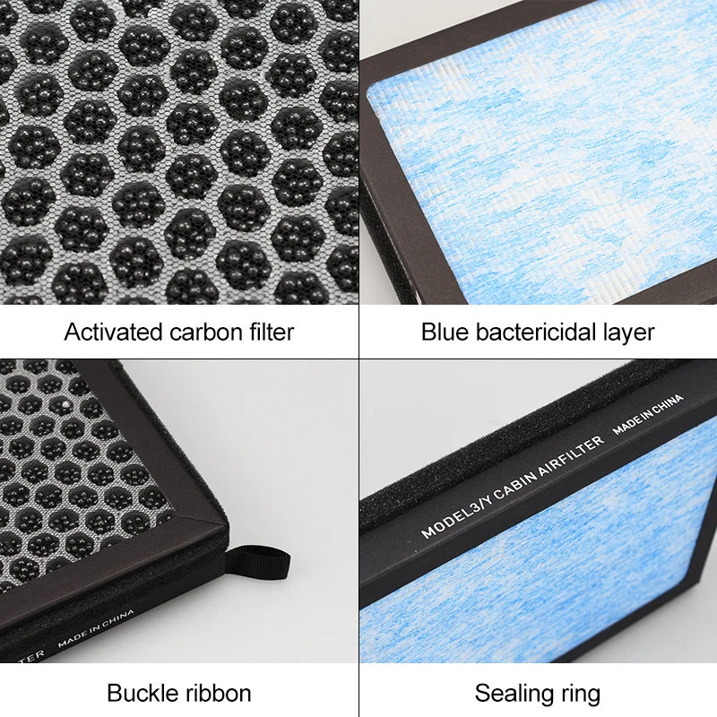 Thumbnail: 2pcs HEPA N98 Carbon Activated PM2.5 Cleaner Air Filter Conditioner Replacement