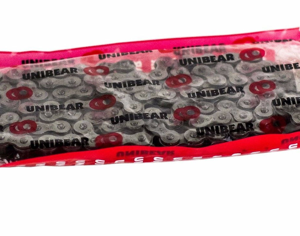 Thumbnail: 420 Motorcycle Roller Chain 120 Link with 1 Connecting Link for Go Kart Min..