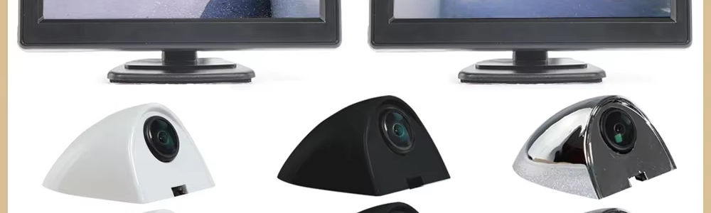 Car AHD 5-Inch Digital Side View Monitoring Mirror System,Night Vision HD 720P S