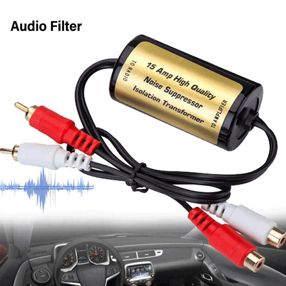 Car RCA Audio Noise Filter Suppressor Ground Loop Lsolator For Car And Home Ster