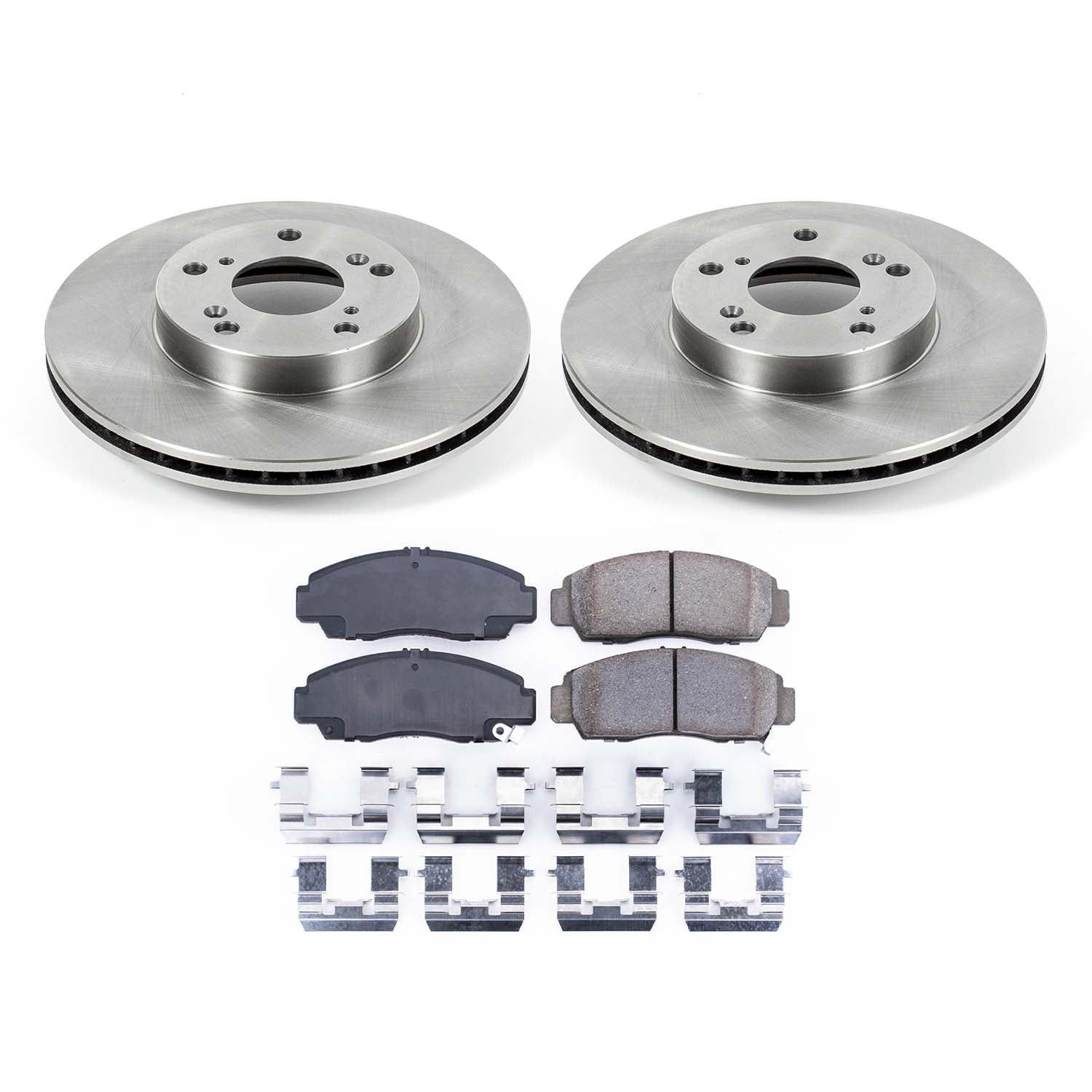 Ultimate Brakes Front Ceramic Brake Pad and Rotor Kit with Hardware WM80692