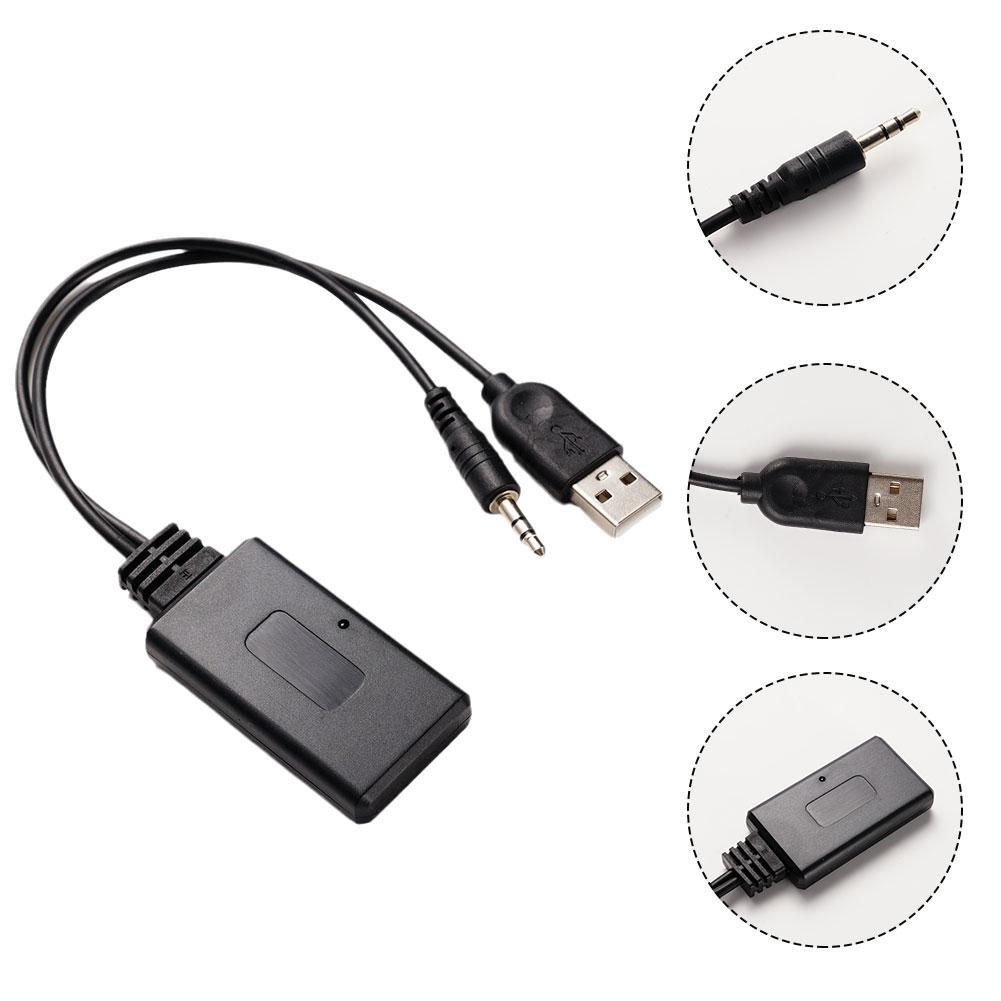 Car Wireless Receiver USB 3.5mm Aux Media Universal Bluetooth-compatible Music P